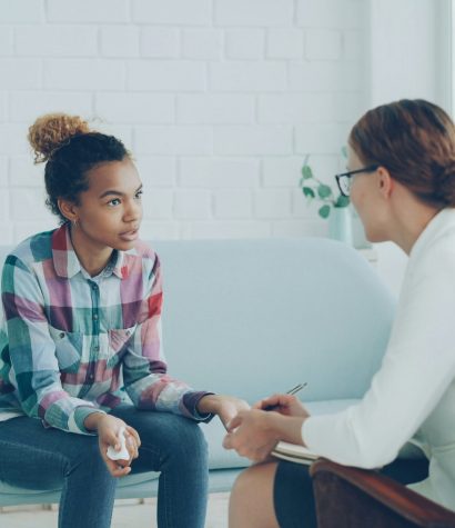 neurodiversity-affirming-therapy-vancouver-adult-adhd-signs A client exploring if they have ADHD with their therapist at Haven Wellness Collective